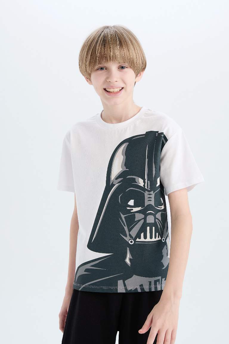 Boy Star Wars Short Sleeve Top Shorts 2 Piece Pajama Set