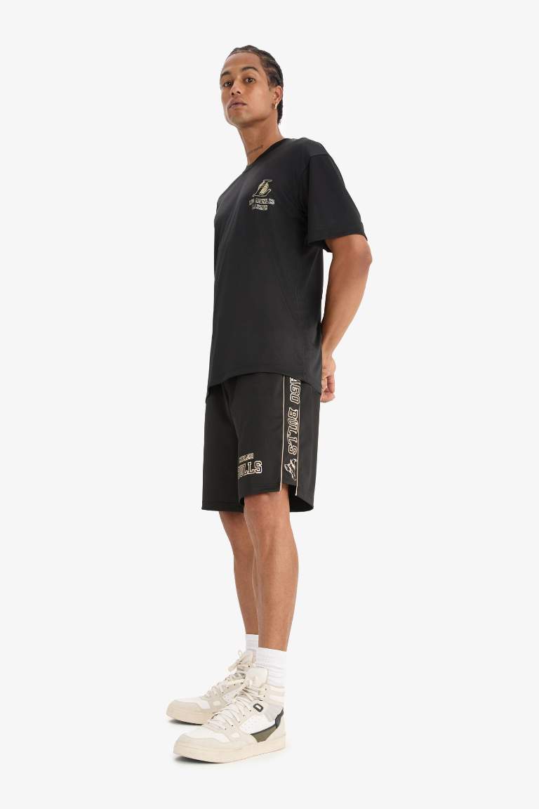 DeFactoFit NBA Chicago Bulls Standard Fit Shorts