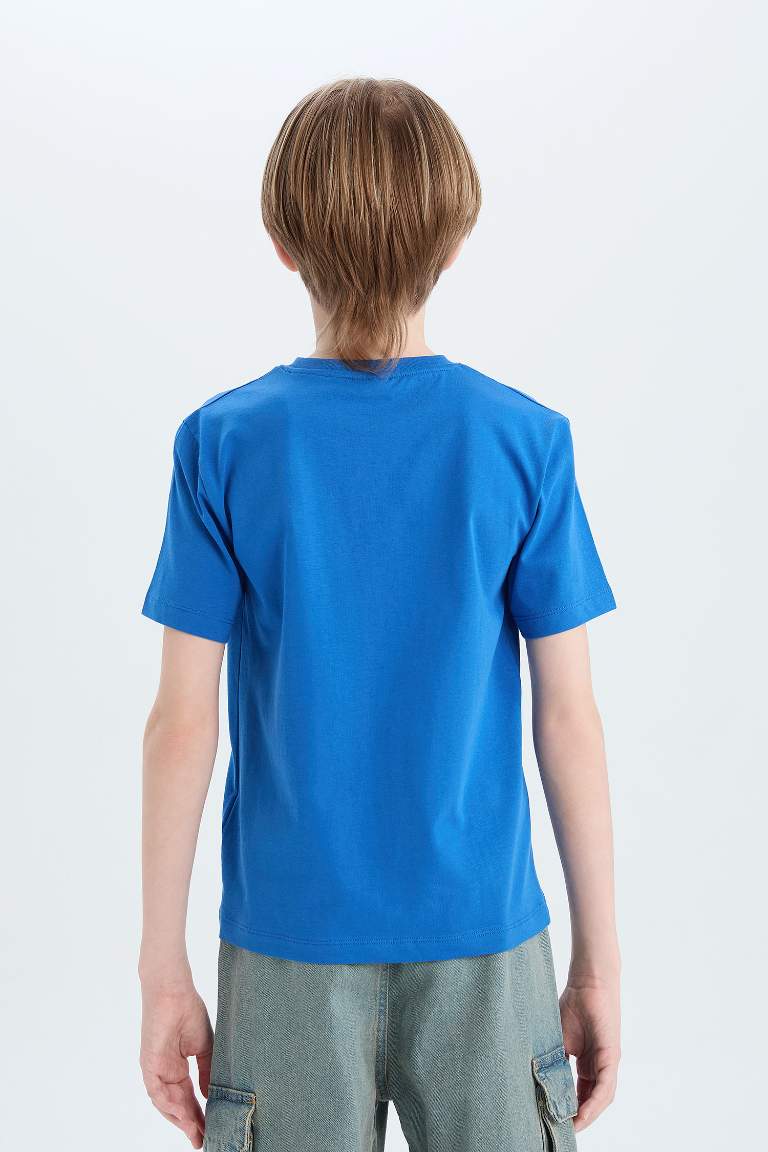 Boy Crew Neck Printed Short Sleeve T-Shirt