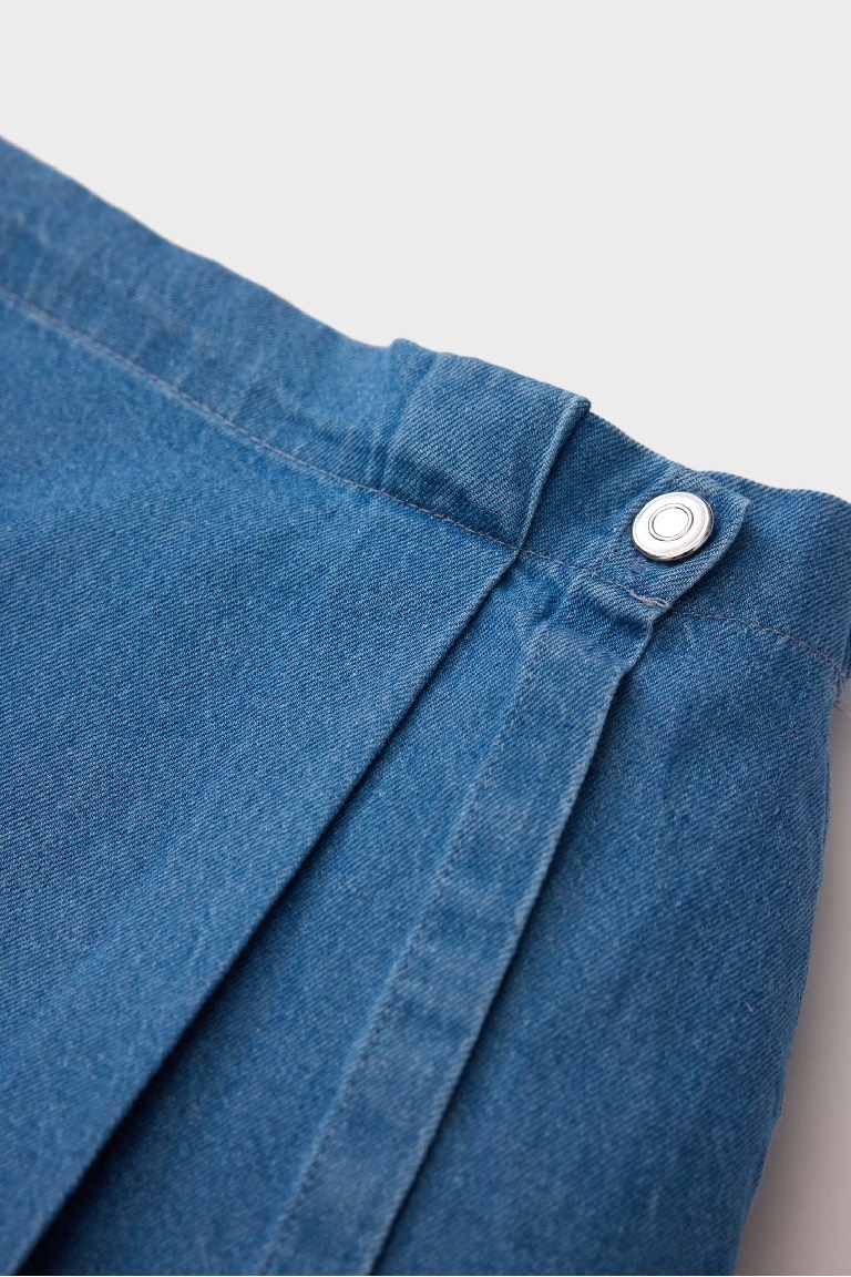 Short-jupe en jean pour bébé fille