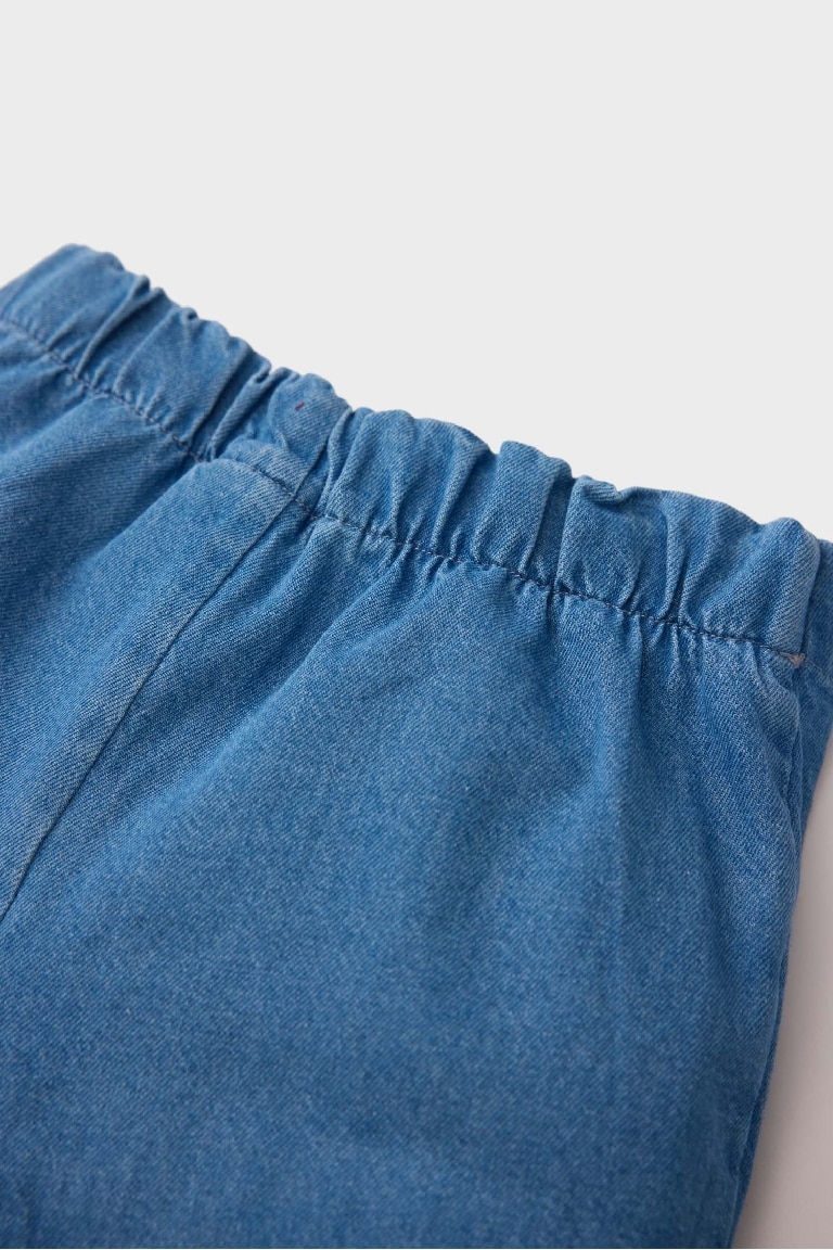 Short-jupe en jean pour bébé fille