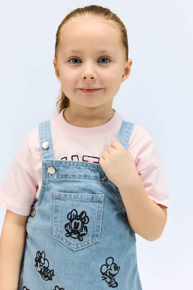 Kız Bebek Disney Mickey & Minnie Salopet Jean Elbise