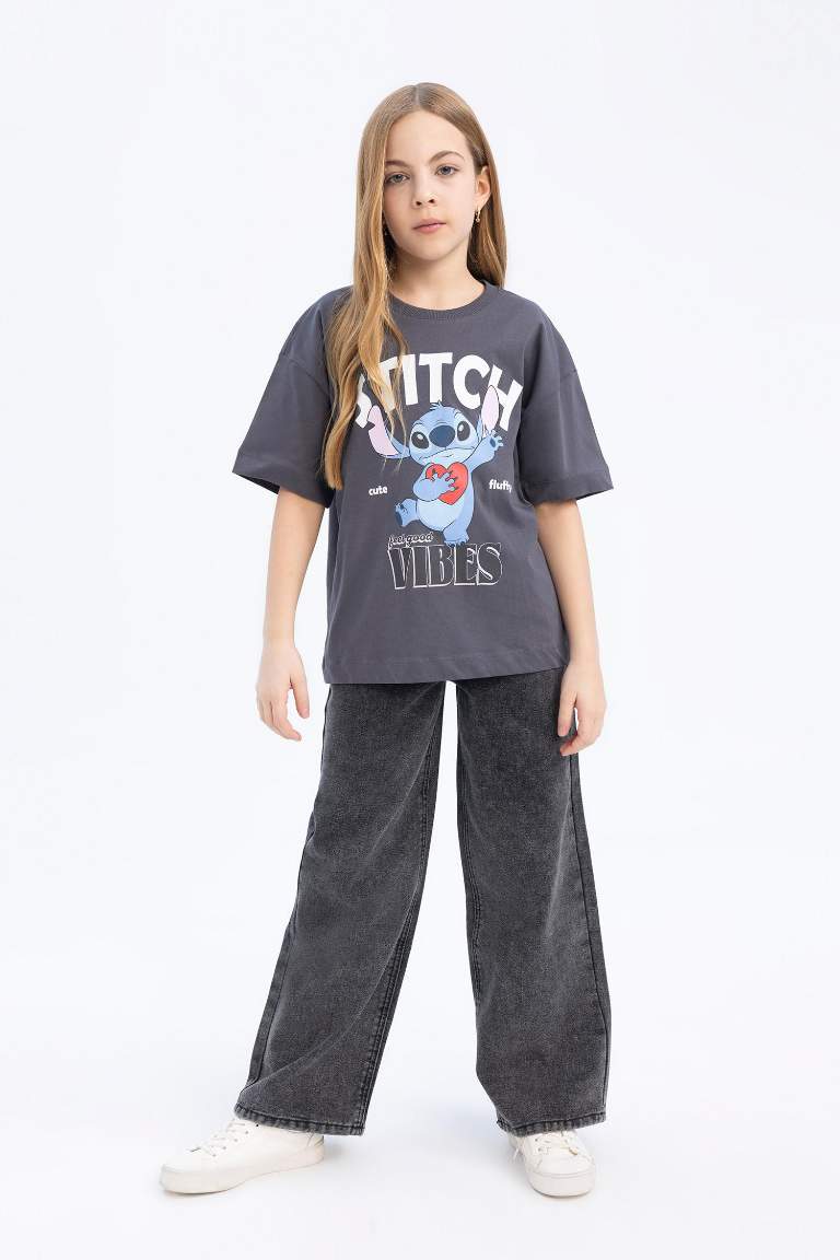 Girl Disney Lilo & Stitch Oversize Fit Short Sleeve T-Shirt