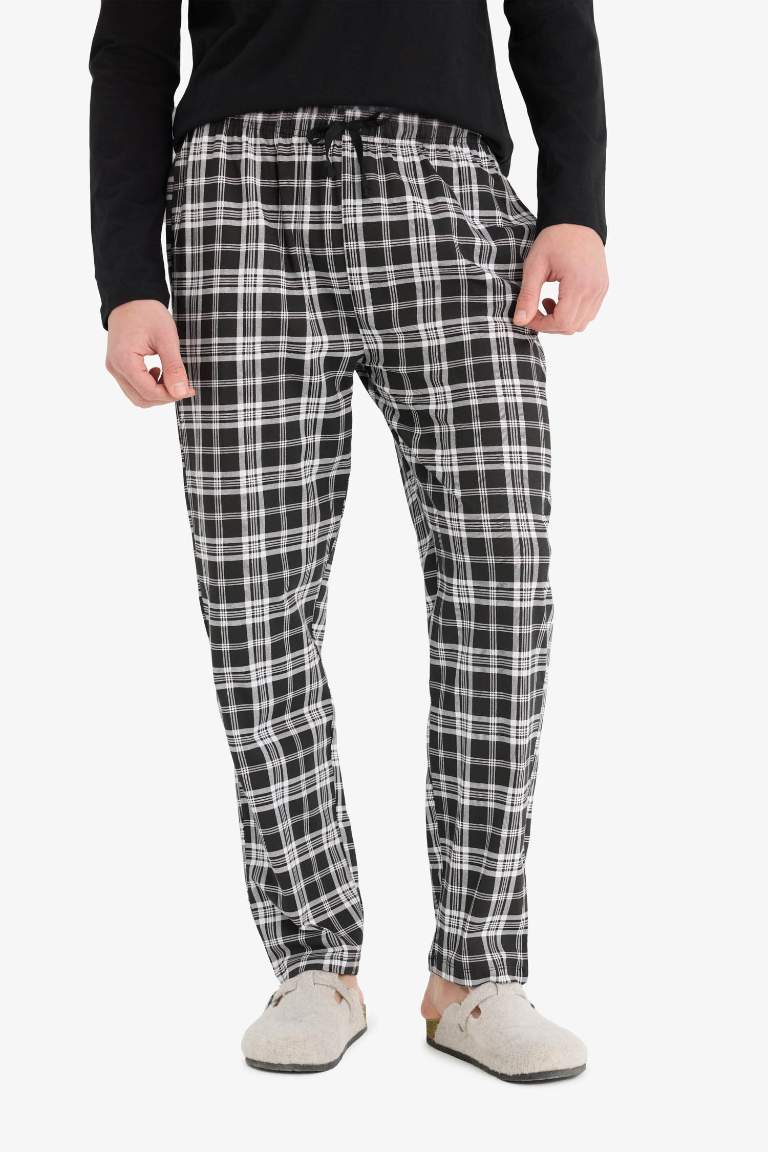 Regular Fit Checkered Long Sleeve 2 Piece Set