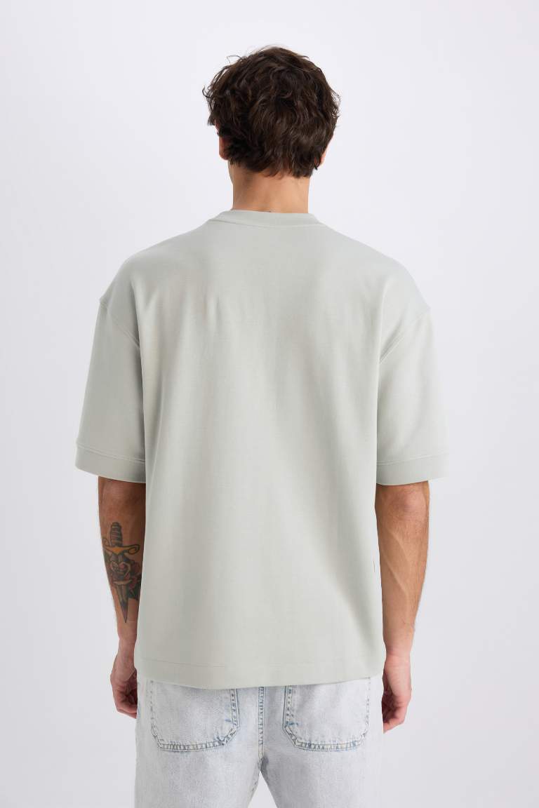 Loose Fit Crew Neck Printed T-Shirt