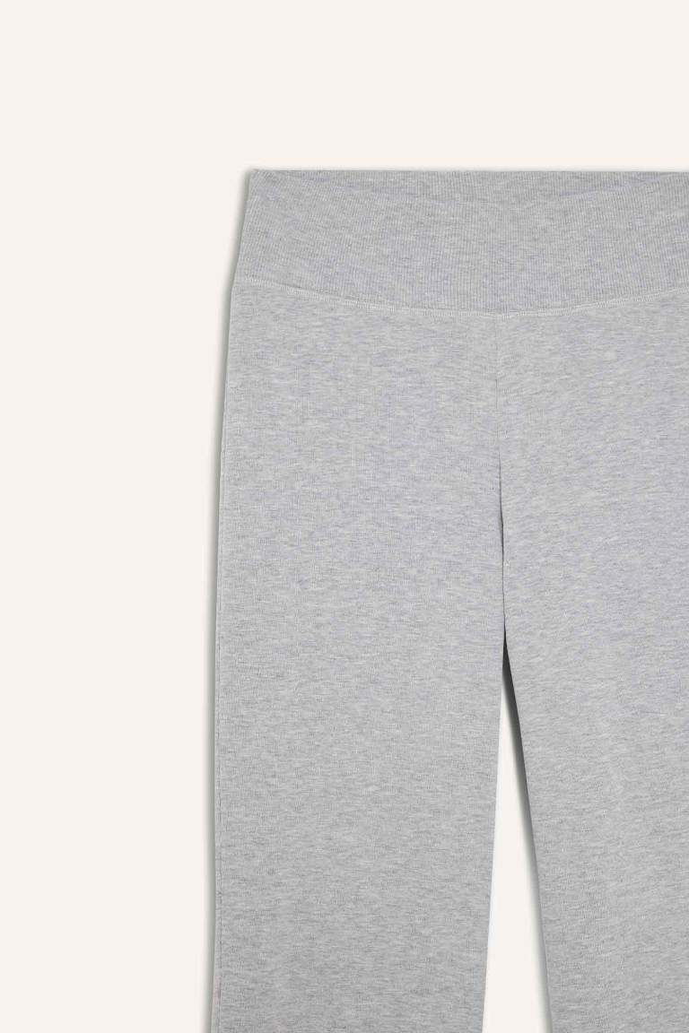Coool Flare Fit Beli Lastikli İspanyol Paça Ribana Pantolon
