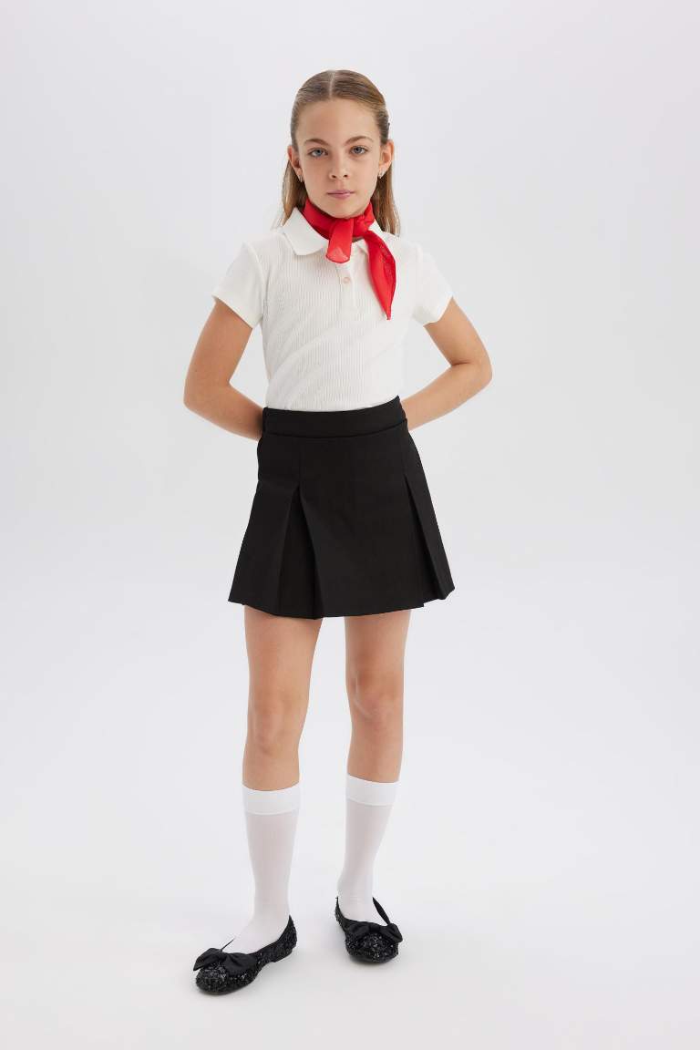 Girl Basic Gabardine Skort