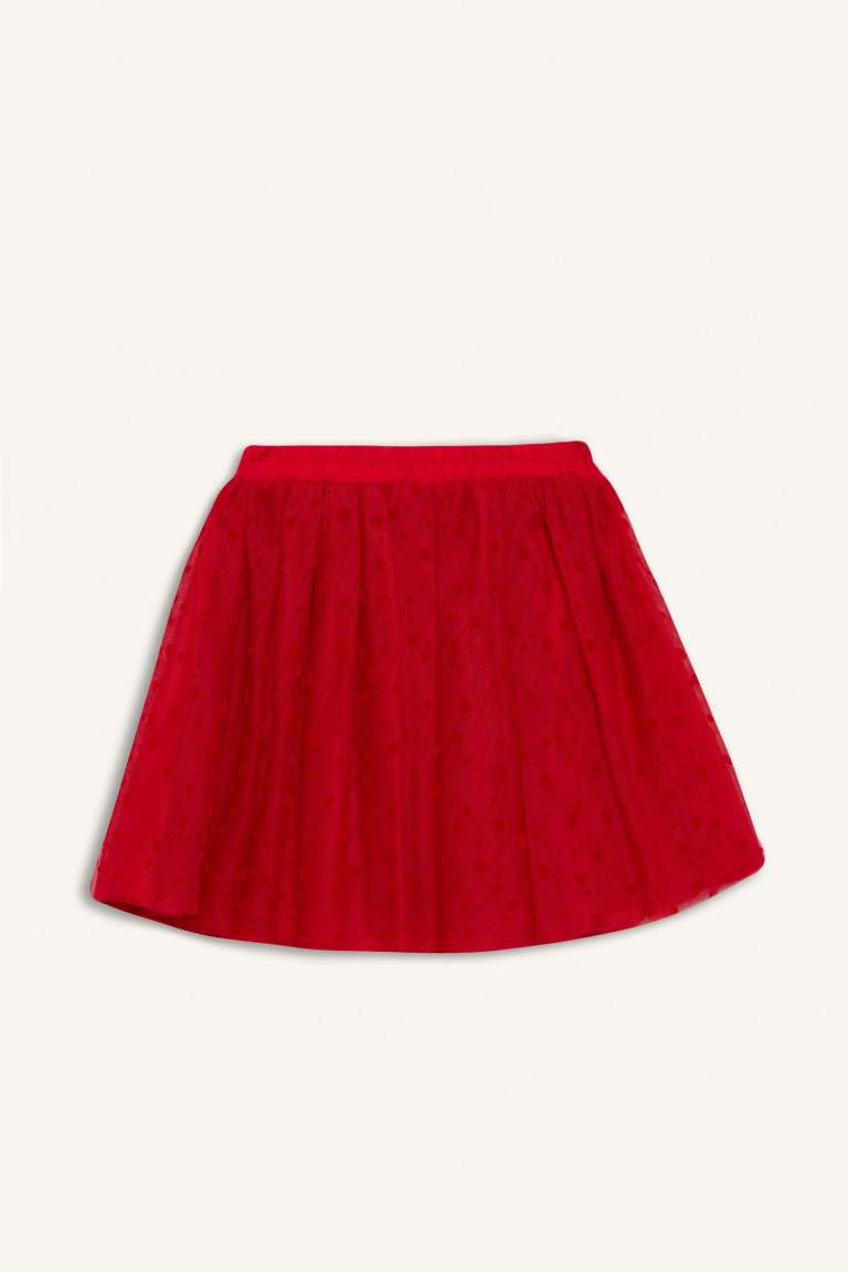 Girl A Cut Knitted Skirt