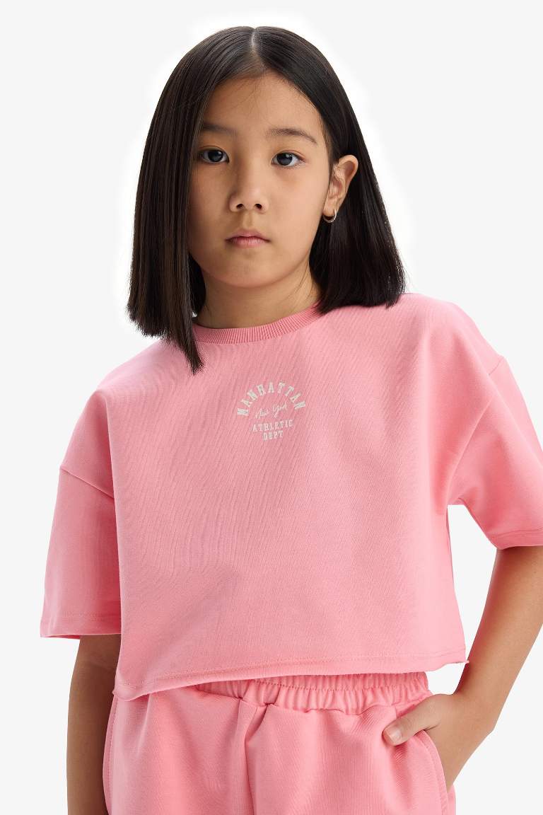 Girl Sweatshirt Fabric 2 Piece Set