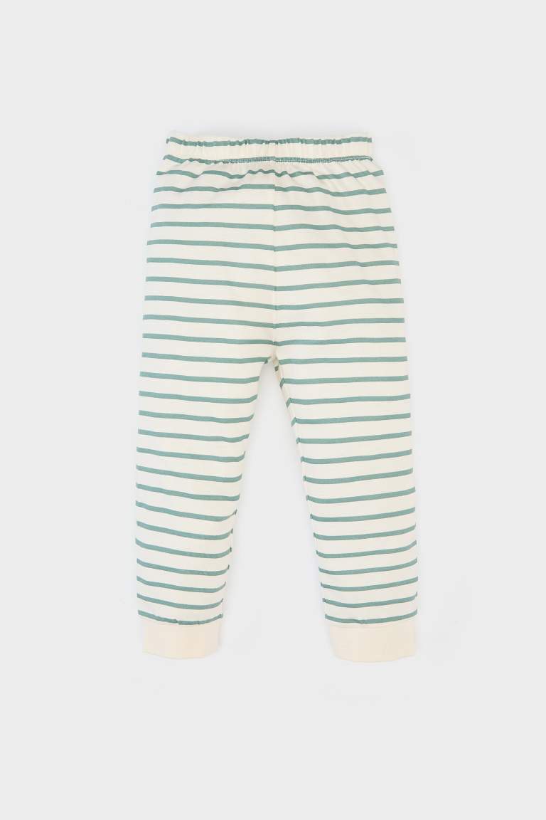 2 piece Regular Fit Striped Knitted Pyjamas