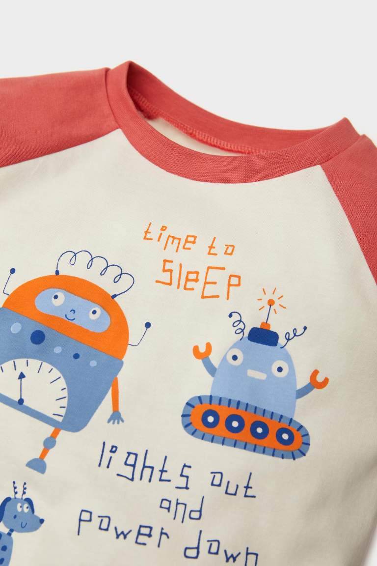 Baby Boy Vehicle Printed Cotton 2 Piece Pajama Set