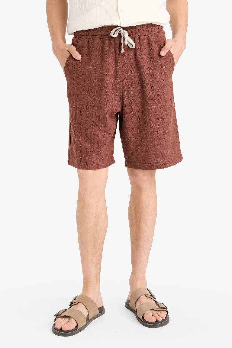 Бермуды Regular Fit из жаккардовой ткани