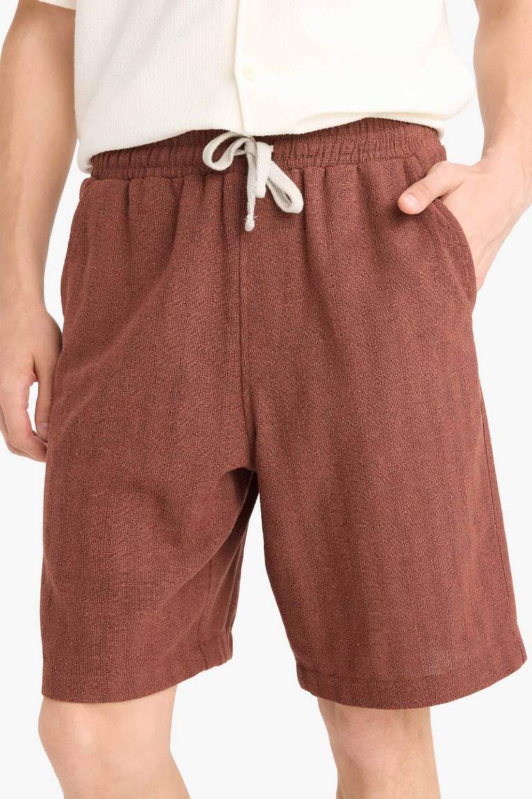 Бермуды Regular Fit из жаккардовой ткани