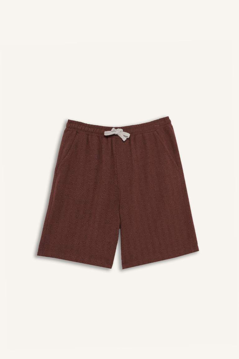 Бермуды Regular Fit из жаккардовой ткани