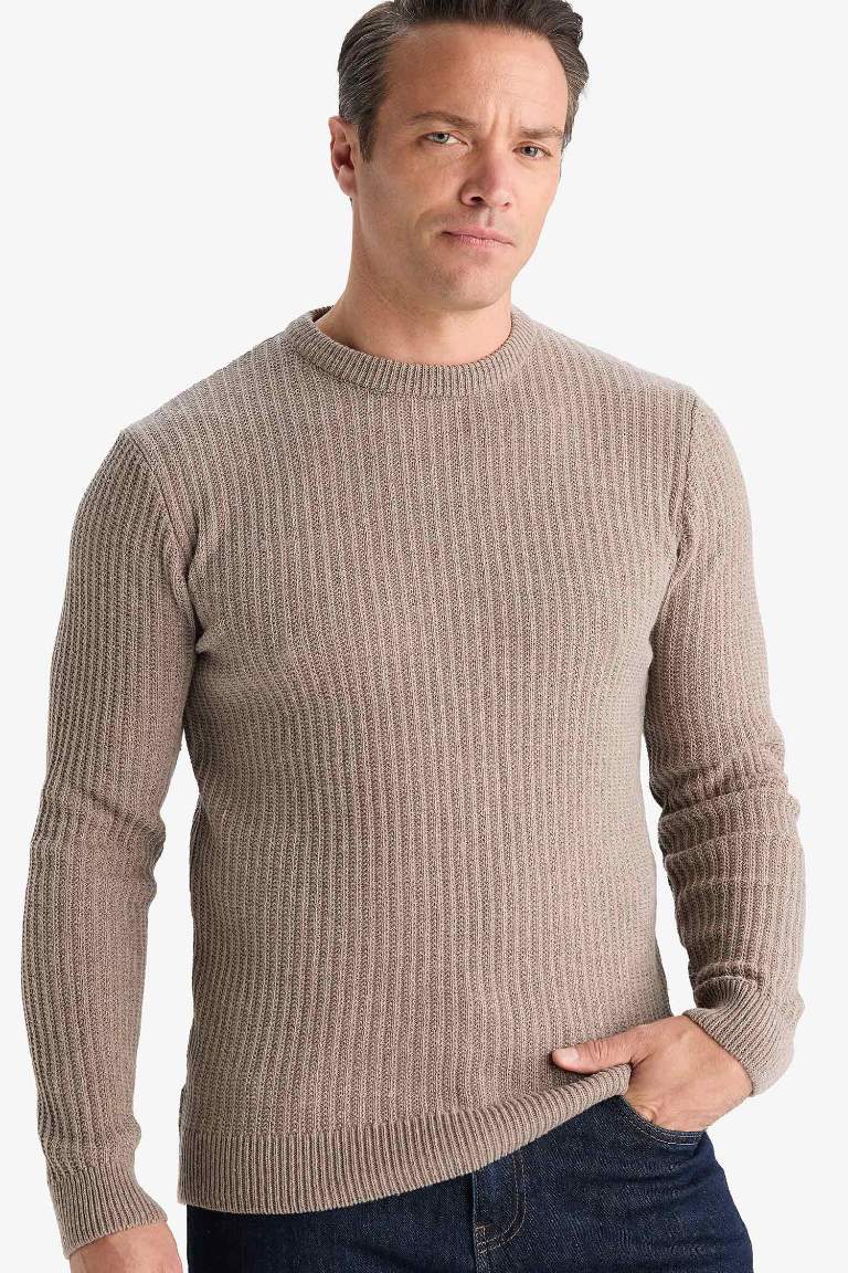 Standart Fit Bisiklet Yaka Triko Kazak