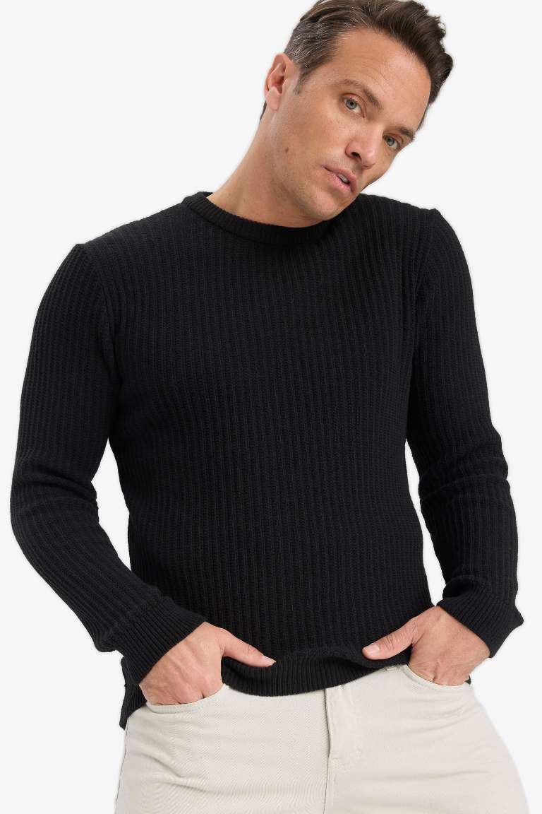 Standart Fit Bisiklet Yaka Triko Kazak