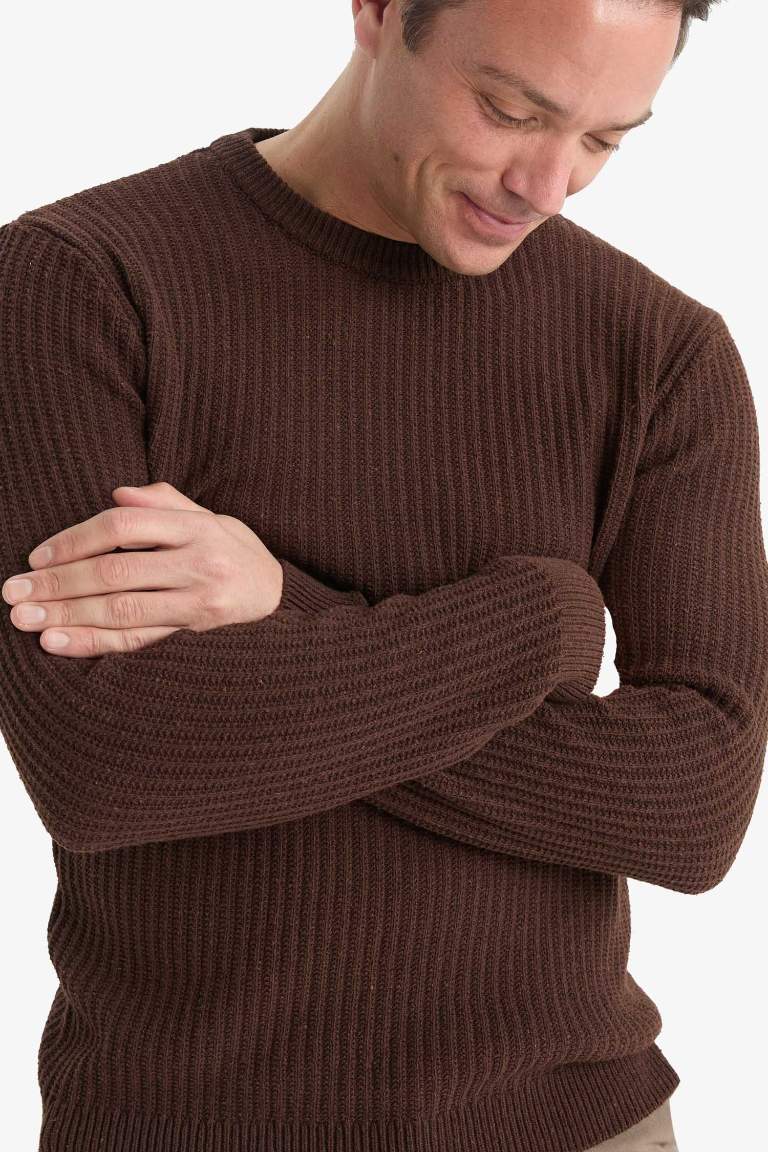 Standart Fit Bisiklet Yaka Triko Kazak