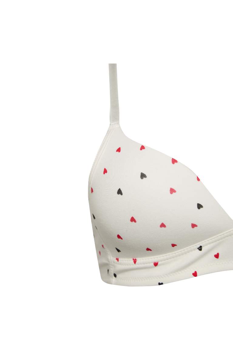 Fall in Love Kalp Desenli First Bra