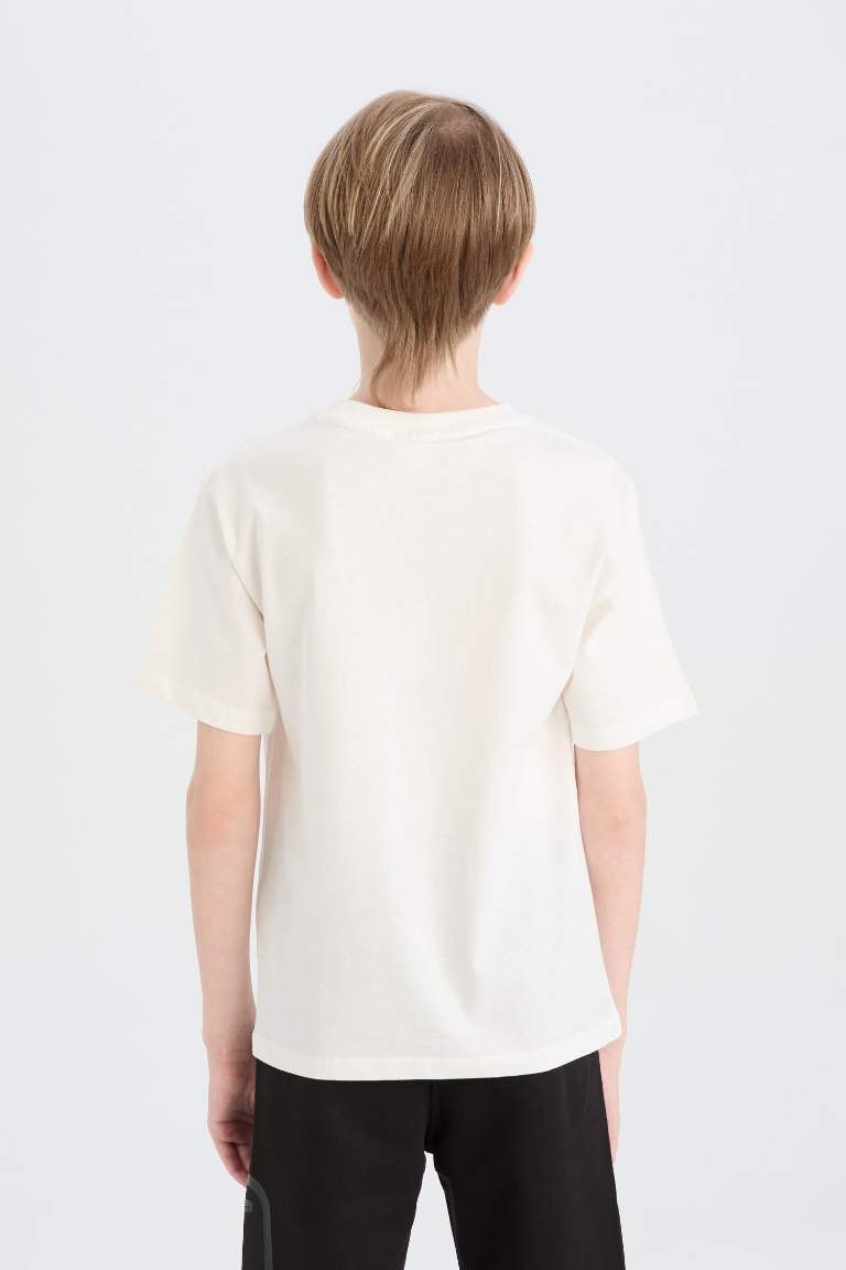 Boy Crew Neck Printed Short Sleeve T-Shirt