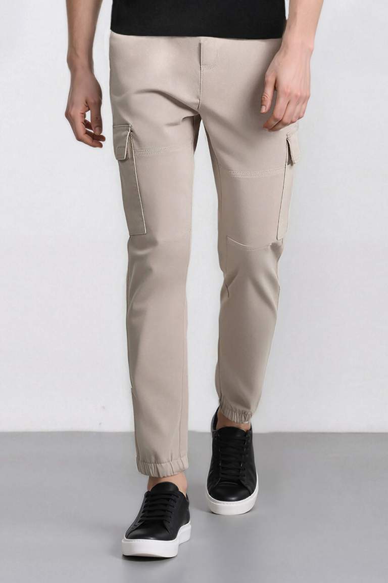 Elastic Waist Elastic Leg Jogger Cargo Pants