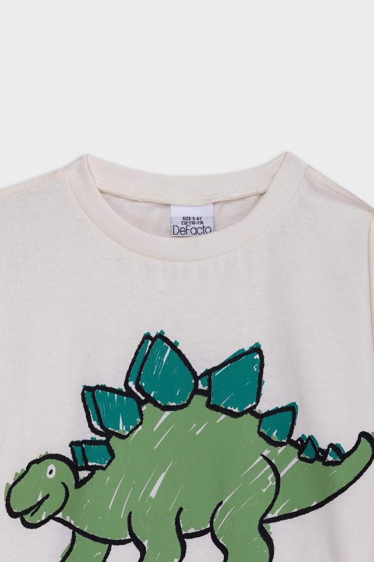 Baby Boy Regular Fit Dinosaur Printed T-Shirt