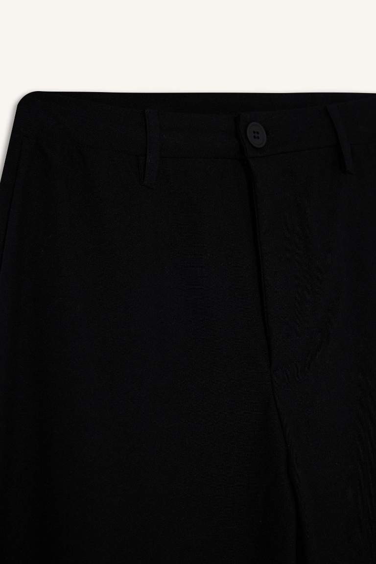 Straight Fit Regular Waist Standard Length Trousers