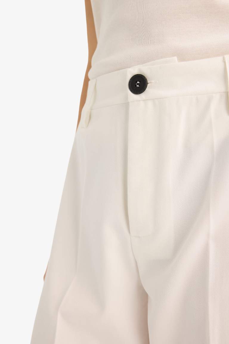 Straight Fit Regular Waist Standard Length Trousers
