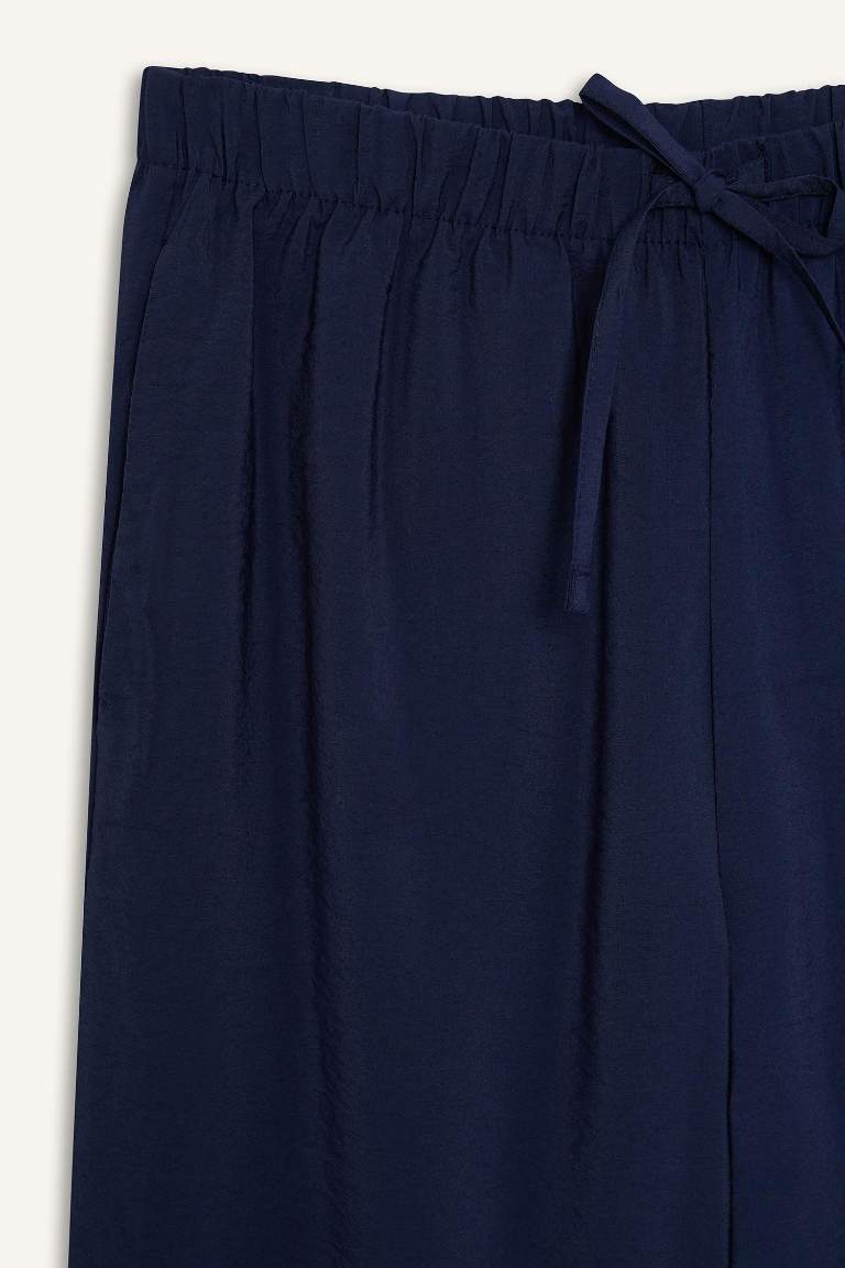 Regular Fit Beli Lastikli Plaj Pantolonu-Fall in Love