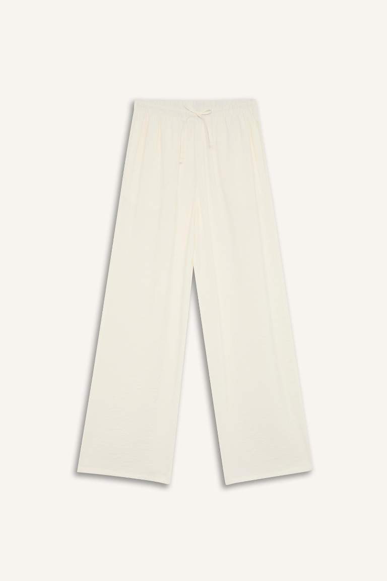 Regular Fit Beli Lastikli Plaj Pantolonu-Fall in Love