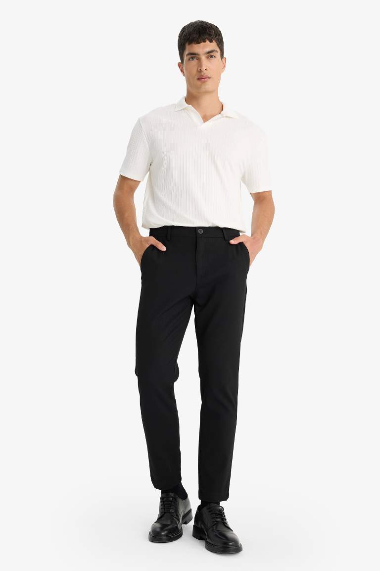 Regular Fit Krinkıl Polo Yaka Kısa Kollu Tişört