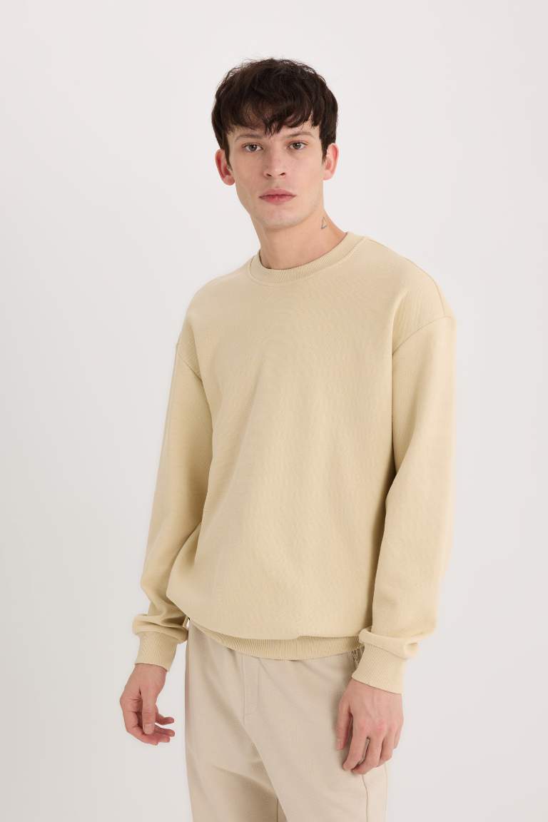 Boxy Fit Long Sleeve Sweatshirt