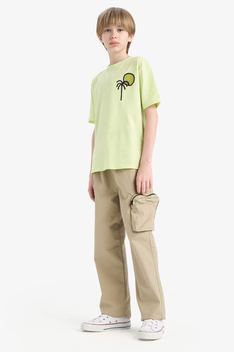 Boy Jogger Leg Parachute Cargo Pants