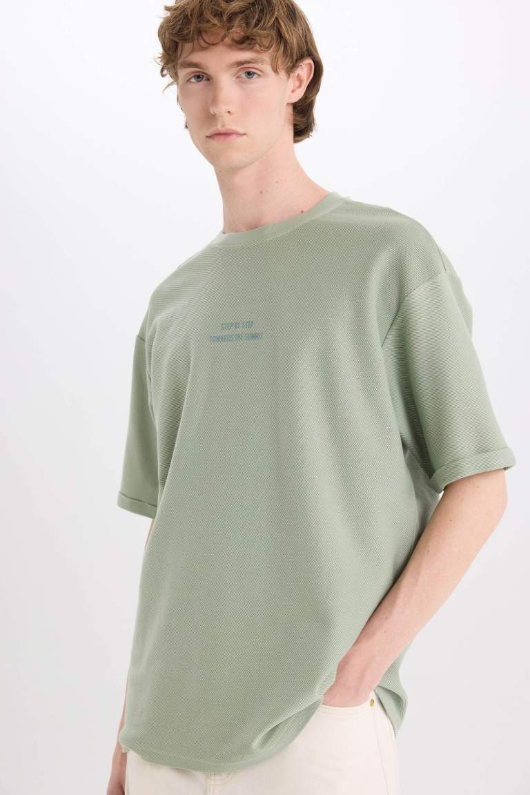 Boxy Fit Crew Neck T-Shirt