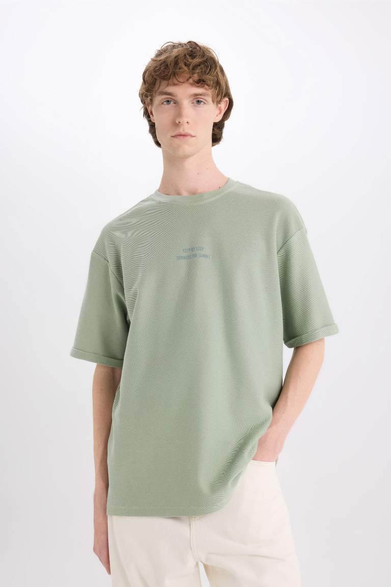 Boxy Fit Crew Neck T-Shirt