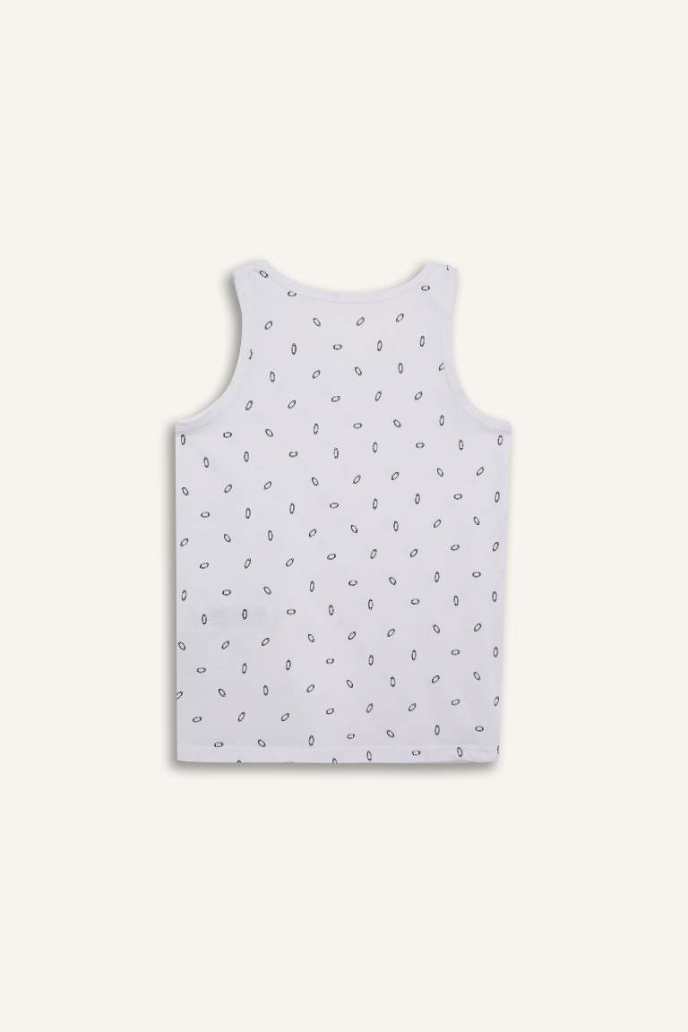 Boy 2 piece Regular Fit Printed Tank Top