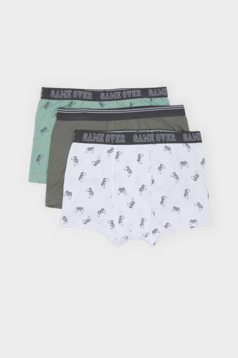 Boy Boy Printed 3 Piece Boxers