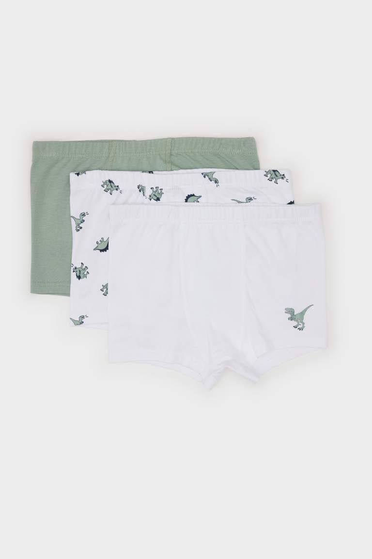 Boy Animal Patterned 3 Piece Boxers