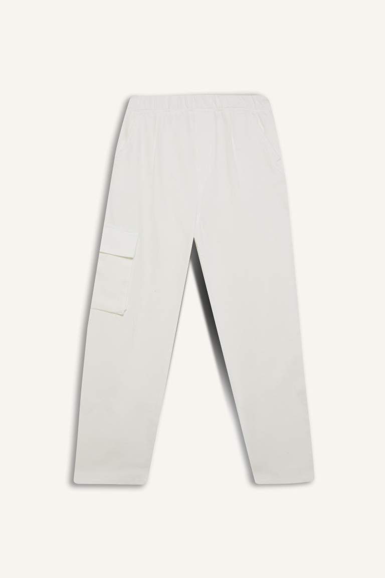 Boy Wide Leg Standard Leg Gabardine Trousers