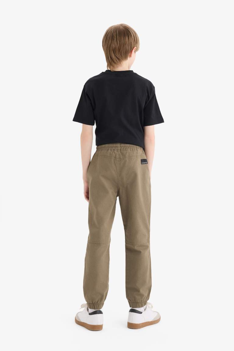 Boy Jogger Leg Gabardine Trousers