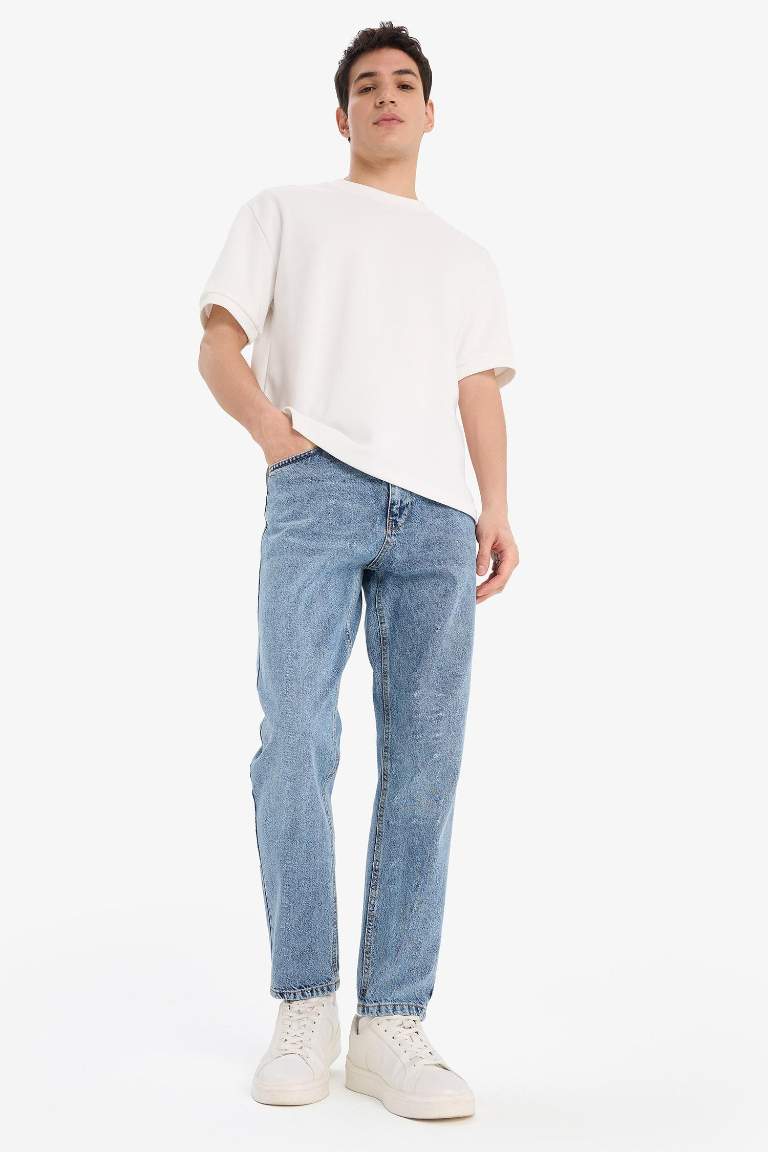 90's Slim Fit Skinny Leg Washed Jeans