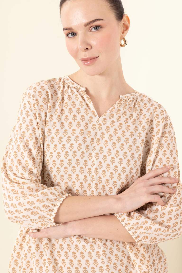 Blouse à manches longues Coupe régulière