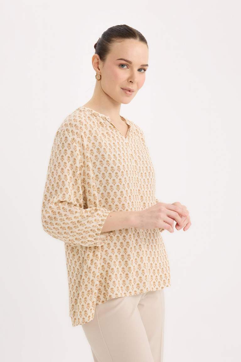 Blouse à manches longues Coupe régulière