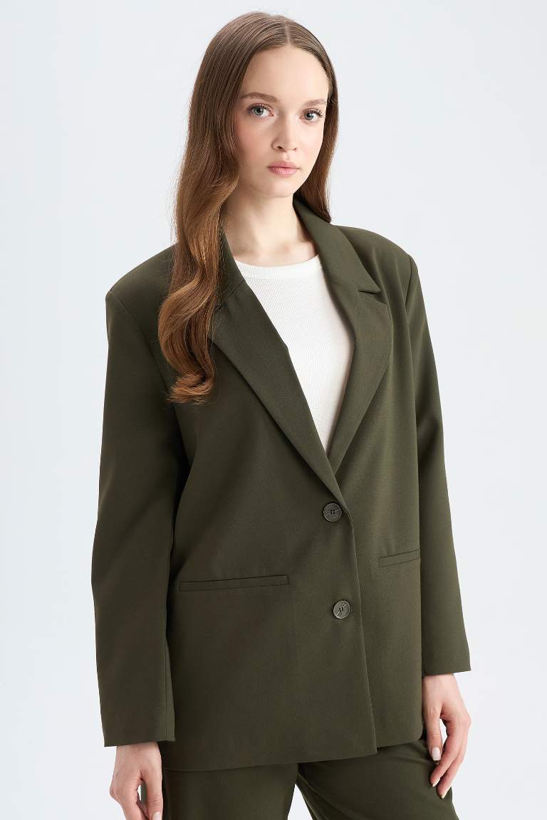 Regular Fit Jacket Collar Blazer