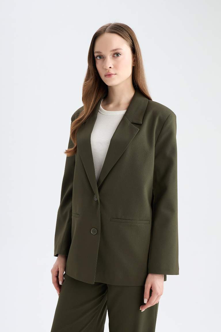 Regular Fit Jacket Collar Blazer