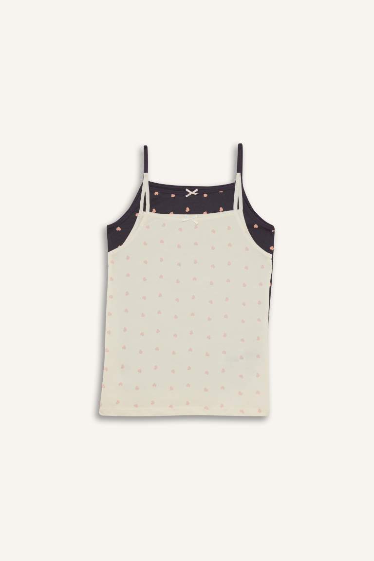 Girl Patterned 2 Piece Undershirt