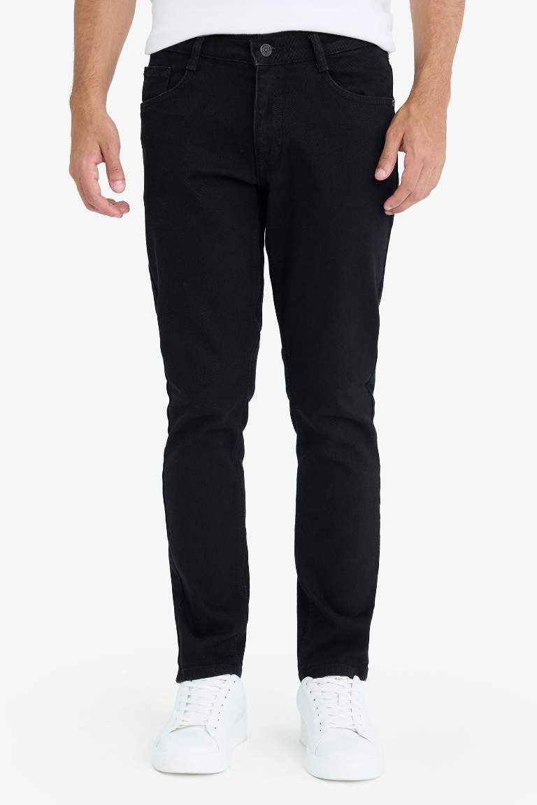 Pedro Slim Fit Dar Kalıp Normal Bel Dar Paça Jean Pantolon