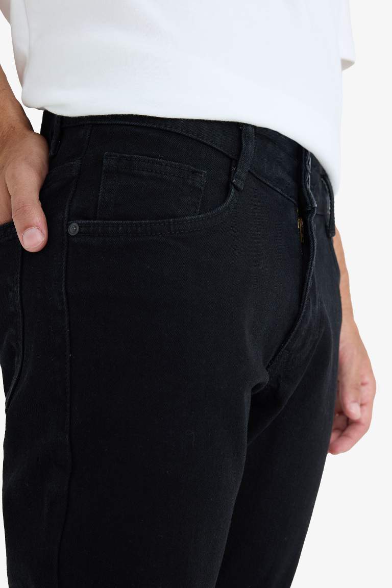 Pedro Slim Fit Dar Kalıp Normal Bel Dar Paça Jean Pantolon