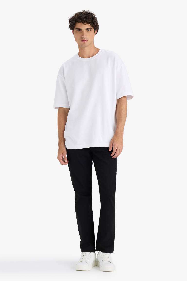 Sergio Regular Fit Normal Kalıp Normal Bel Boru Paça Siyah Jean Pantolon