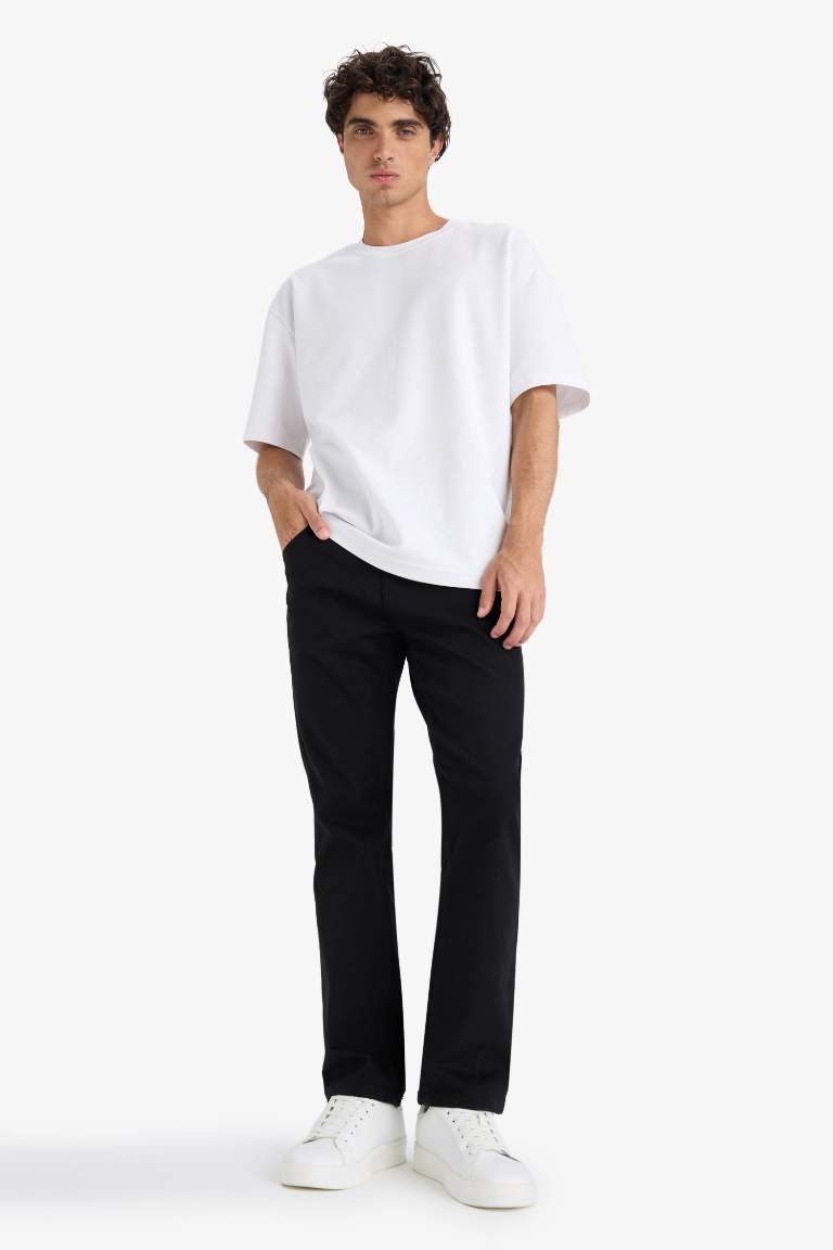Sergio Regular Fit Normal Kalıp Normal Bel Boru Paça Siyah Jean Pantolon