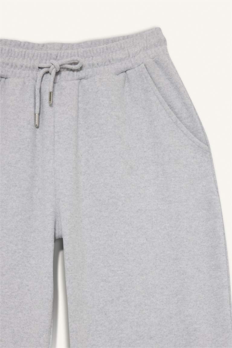Wide Leg Beli Bağcıklı Cepli Eşofman Altı